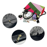 rasp biased striped print PU Leather Handbag-Small (Model 1747)