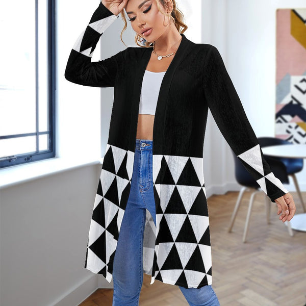 Women&#039;s Mid-Length Cardigan (NZ060) Medium length cardigan