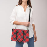 tartan 3A PU Leather Handbag-Small (Model 1747)