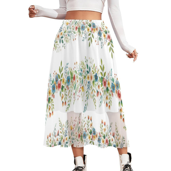 Double-Layer Chiffon Skirt Double layer Chiffon Skirt