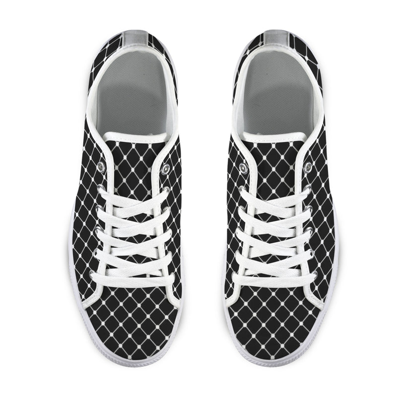 net zero print Seattle Low Top Men's Shoes (Model 1013-6)