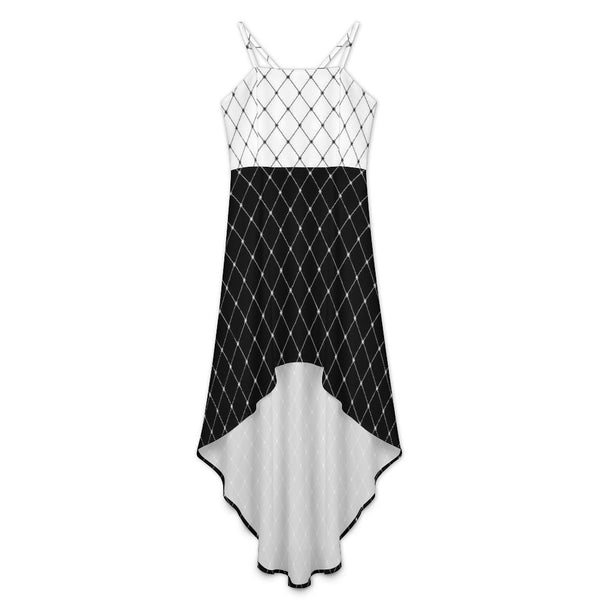 Tailcoat skirt Women's High-Low Spaghetti Strap Dress