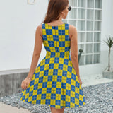 V-Neck Sleeveless Dress (NZ022)  Frocks