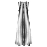 Hearts Aligned Striped Sleeveless Long Dress