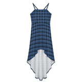 Women&#039;s High-Low Spaghetti Strap Dress Tailcoat skirt