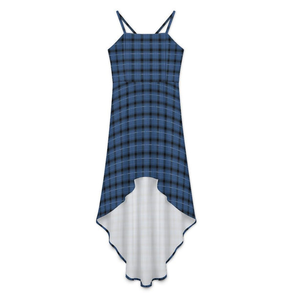 Women&#039;s High-Low Spaghetti Strap Dress Tailcoat skirt