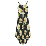 Tailcoat skirt Women's High-Low Spaghetti Strap Dress