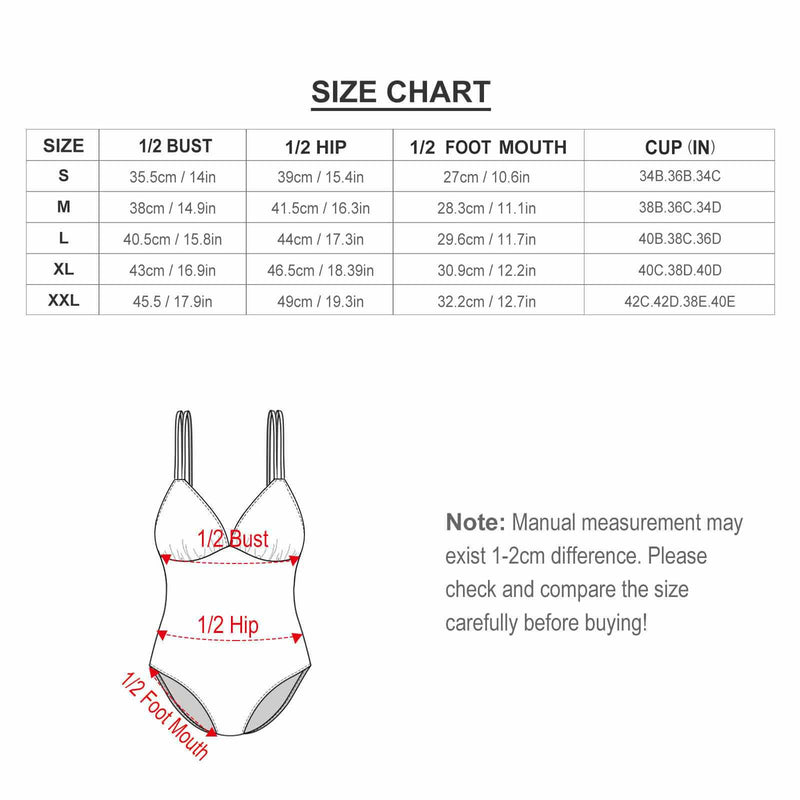 One-piece Swimsuit (LT3154) Grapefruit One-piece Swimsuit