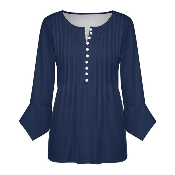 Women&#039;s Ruffled Petal Sleeve Top Women's ruffled petal sleeve top