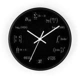 Math Equation Wall Clock — Geeky Mathematical Formula Clock for Students & Teachers