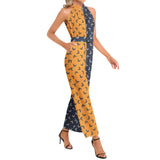 Halter Neck Buckle Belted Jumpsuit