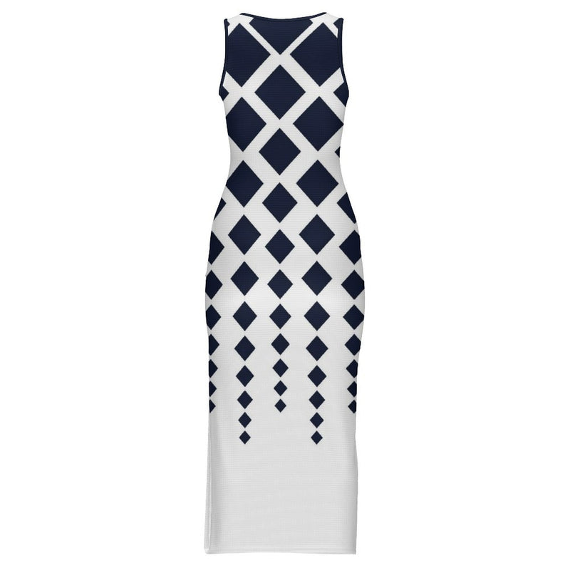 Sleeveless Bodycon Side Slit Long Dress Split cheongsam