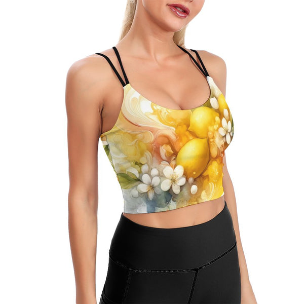 Yoga Top with Bra Pad Yoga Top