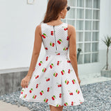 V-Neck Sleeveless Dress (NZ022)  Frocks