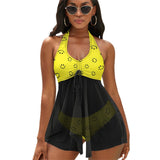 Split Skirt Swimsuit (QZ6081) Split skirt suit