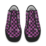 pi symbol print Seattle Low Top Women's Shoes (Model 1013-6)