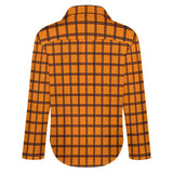 Long Sleeve Blouse (B648) Cropped hem shirt