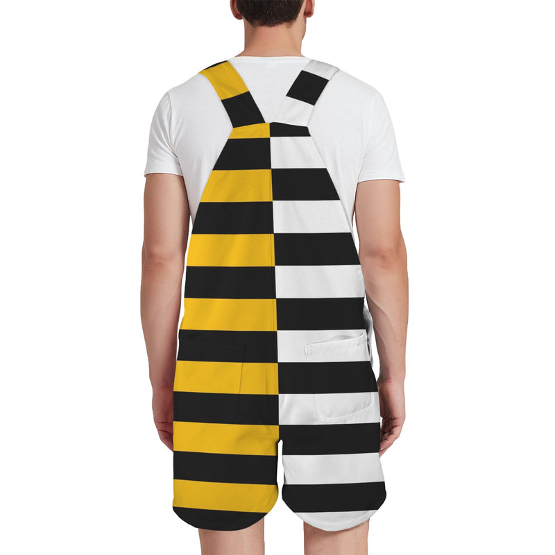 bumbling honey bee Unisex Shorts Suspender Jumpsuit
