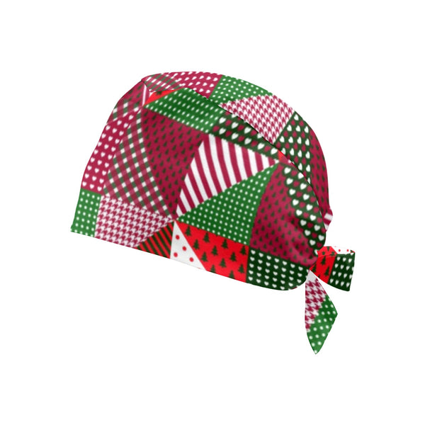 scrub xmas print Scrub Cap