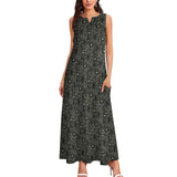 Paisley Sleeveless Long Dress