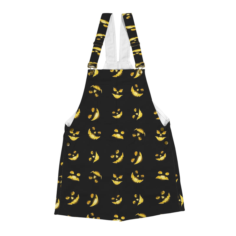 lantern jack o lantern print 2A Unisex Shorts Suspender Jumpsuit (Model L78)