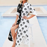 Button-Up Long Sleeve Shirt Dress Long sleeved shirt dress