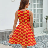 V-Neck Sleeveless Dress