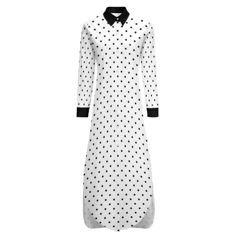 Button-Up Long Sleeve Shirt Dress Long sleeved shirt dress