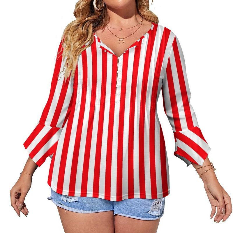 Women&#039;s Ruffled Petal Sleeve Top Women's ruffled petal sleeve top