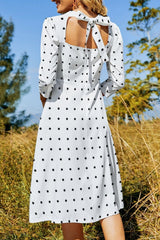 Polka Dot Women's Sweetheart Dress