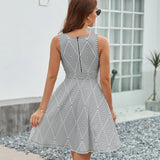 V-Neck Sleeveless Dress (NZ022)  Frocks