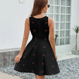 V-Neck Sleeveless Dress (NZ022)  Frocks