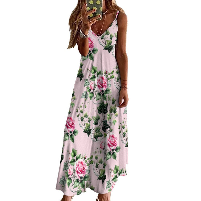 Spaghetti Strap Ankle-Length Dress Long dress