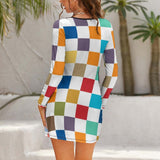 Hollow Slim-Fit Dress Slim dress with hollow waist