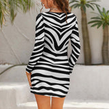 Hollow Slim-Fit Dress Slim dress with hollow waist