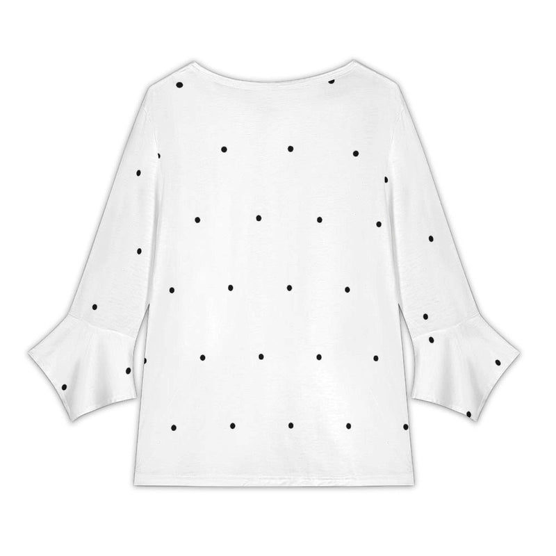 Women&#039;s V-Neck Petal Sleeve Blouse Petal sleeve top