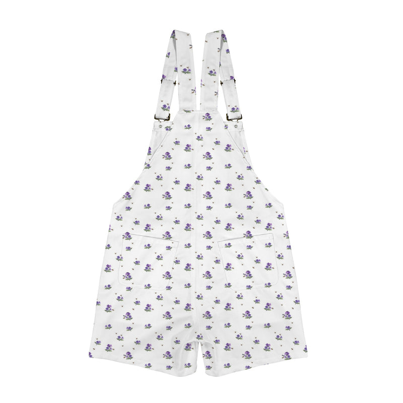 apiary print 2 Unisex Shorts Suspender Jumpsuit (Model L78)