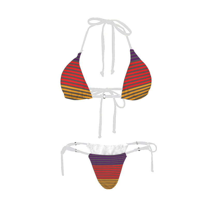 spectral print 2 Women's Halter String Bikini Set