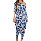 Women&#039;s Off Shoulder Two-piece Set Diagonal shoulder two piece set