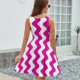 V-Neck Sleeveless Dress (NZ022)  Frocks