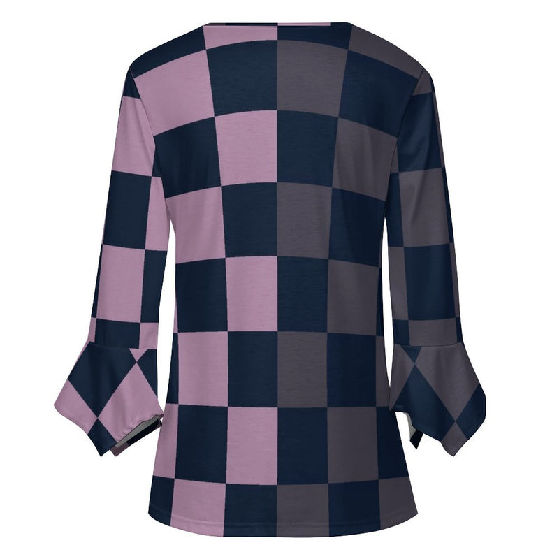 Women&#039;s Ruffled Petal Sleeve Top Women's ruffled petal sleeve top