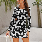 Hollow Slim-Fit Dress Slim dress with hollow waist