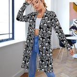Women's Mid-Length Cardigan (NZ060) Medium length cardigan