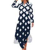 Button-Up Long Sleeve Shirt Dress Long sleeved shirt dress