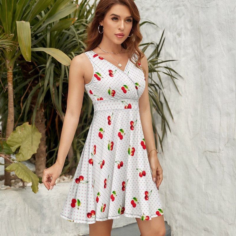 V-Neck Sleeveless Dress (NZ022)  Frocks