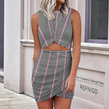 Slim wrap hip skirt Navel-Baring Cross-Fit Hip Skirt