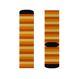 Retro Orange and Yellow Striped Socks