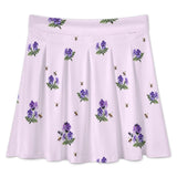 All Over Print Skater Skirt longuette