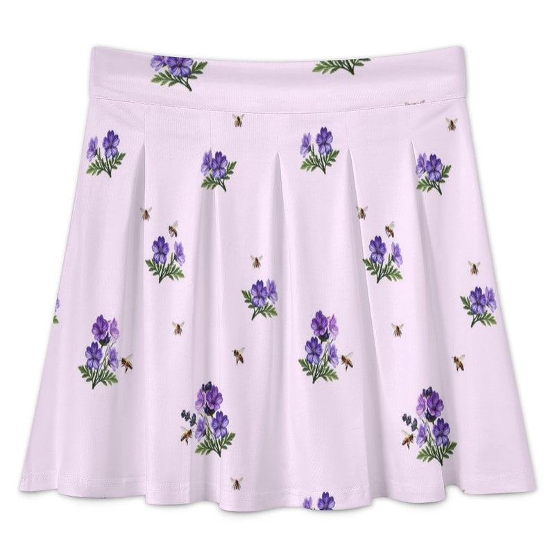 All Over Print Skater Skirt longuette
