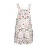 Sweet Rose Women's Pocket Bib Short Romper